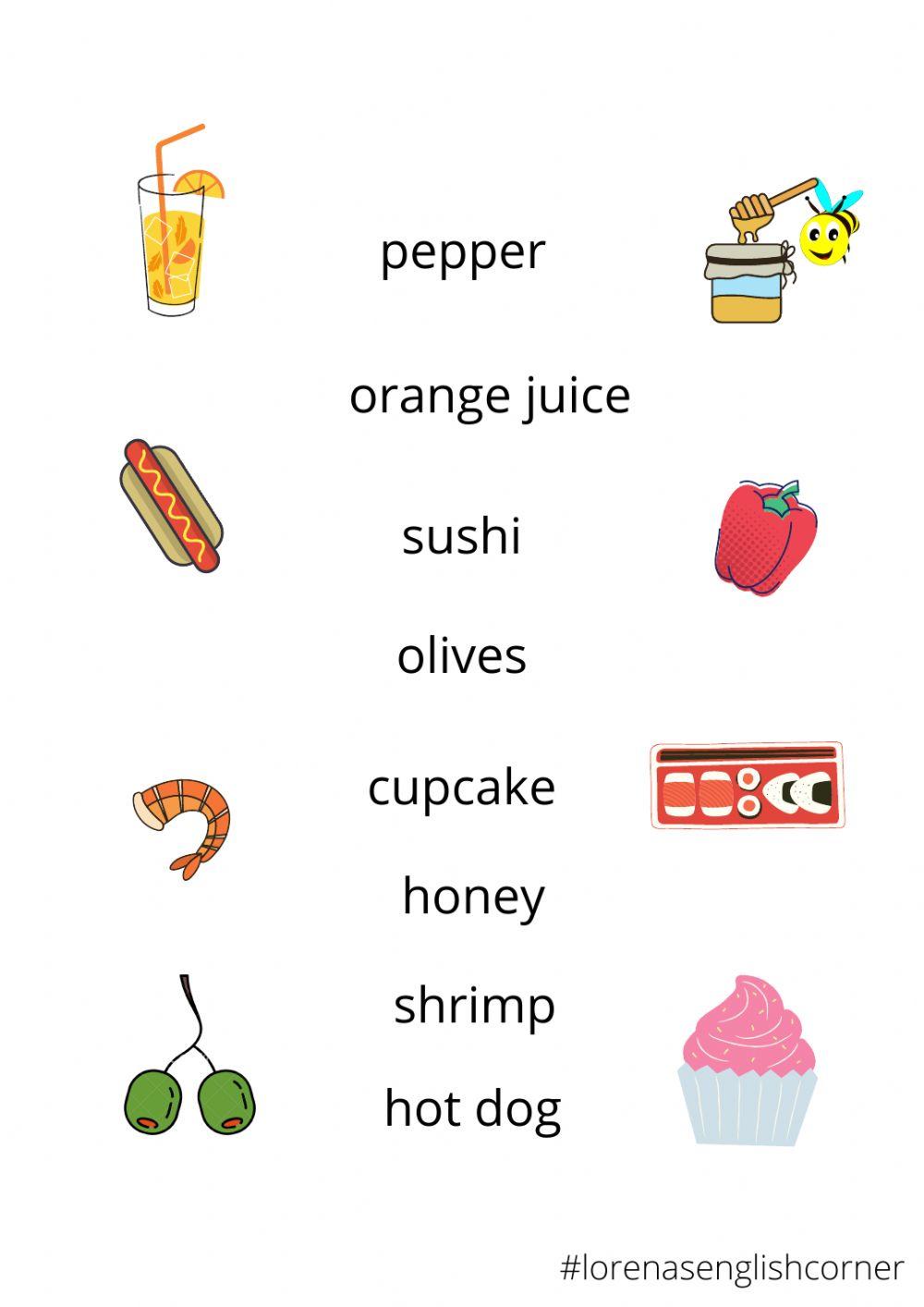 Food vocabulary