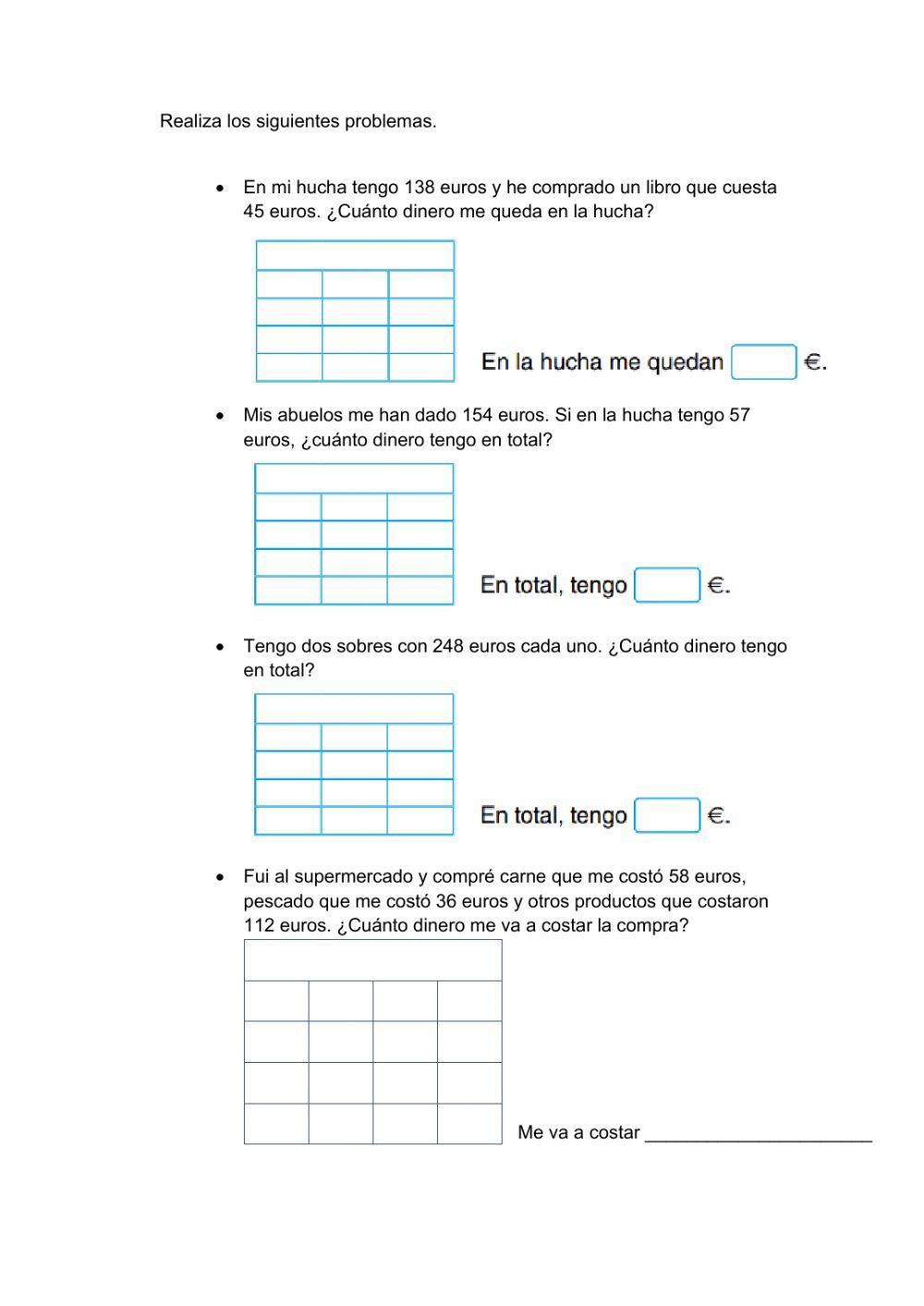 Problemas de dinero.