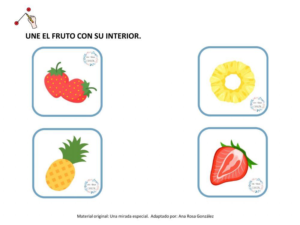 Une fruto e interior
