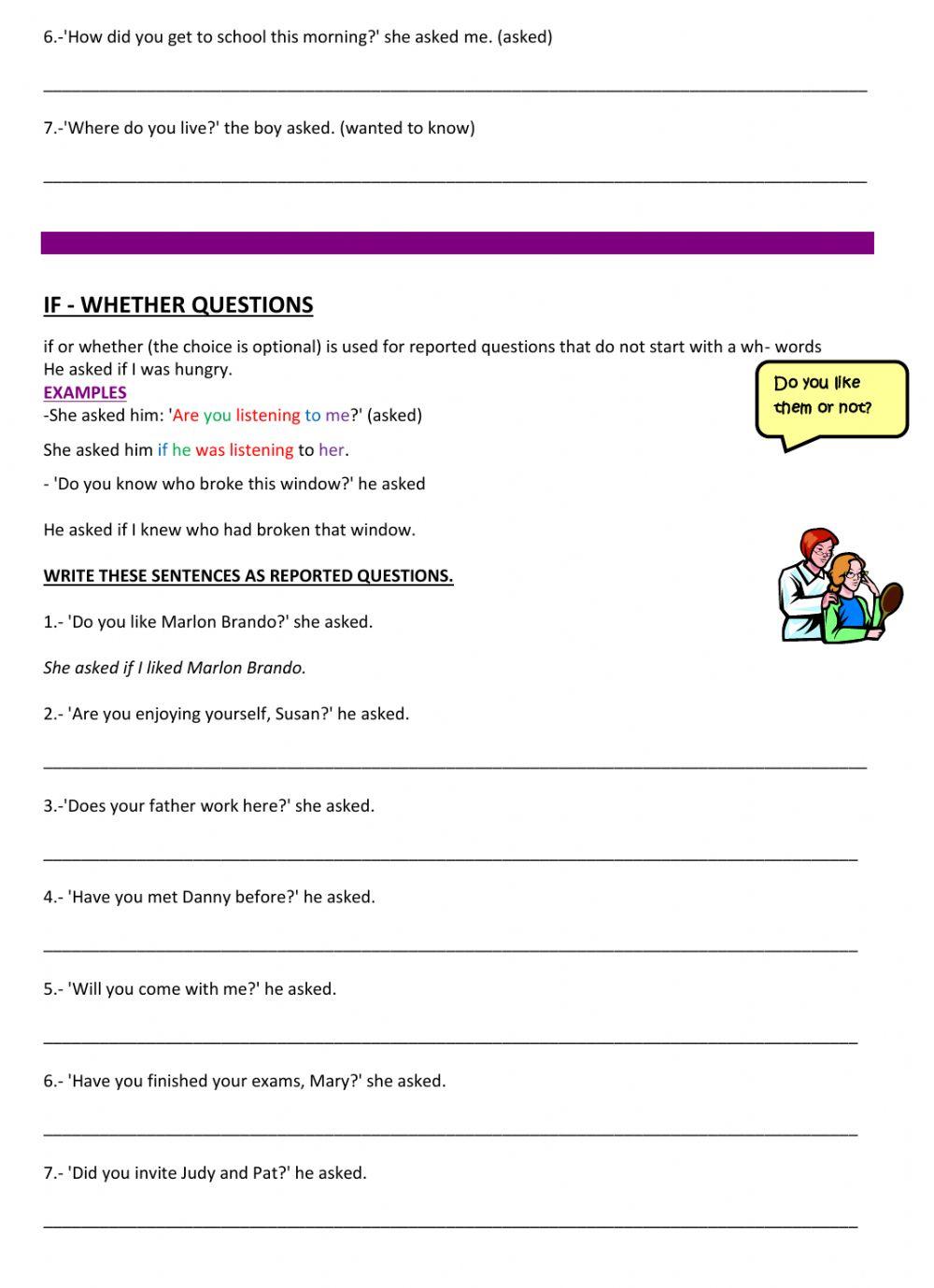 7th Reported Speech-2 (Questions)