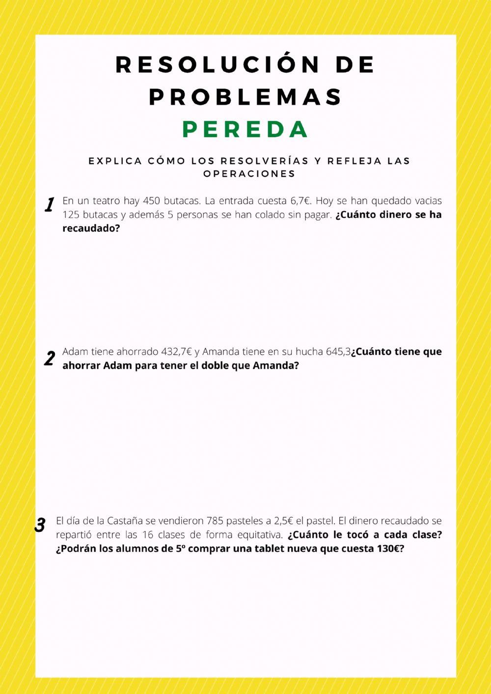 Resolución problemas 4