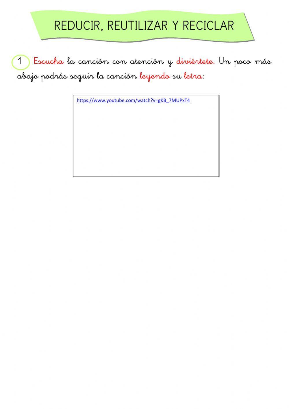 Reducir, reutilizar y reciclar