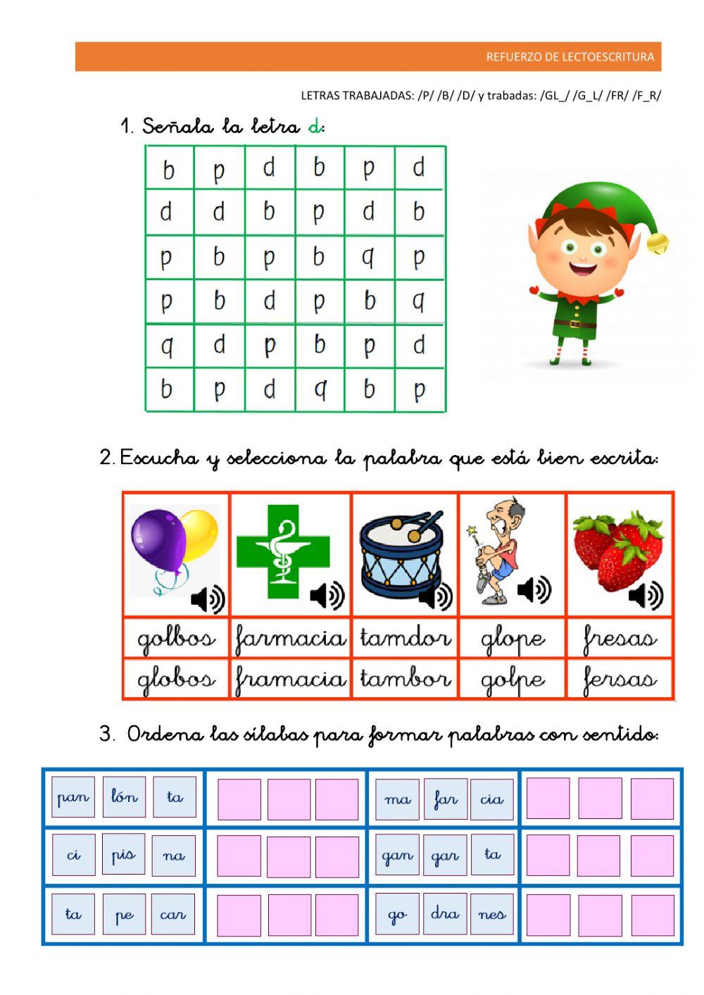 Refuerzo lectoescritura