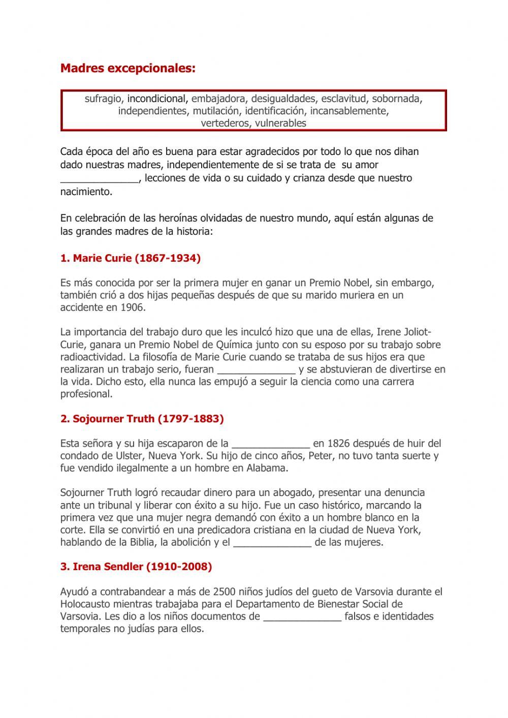 Madres excepcionales