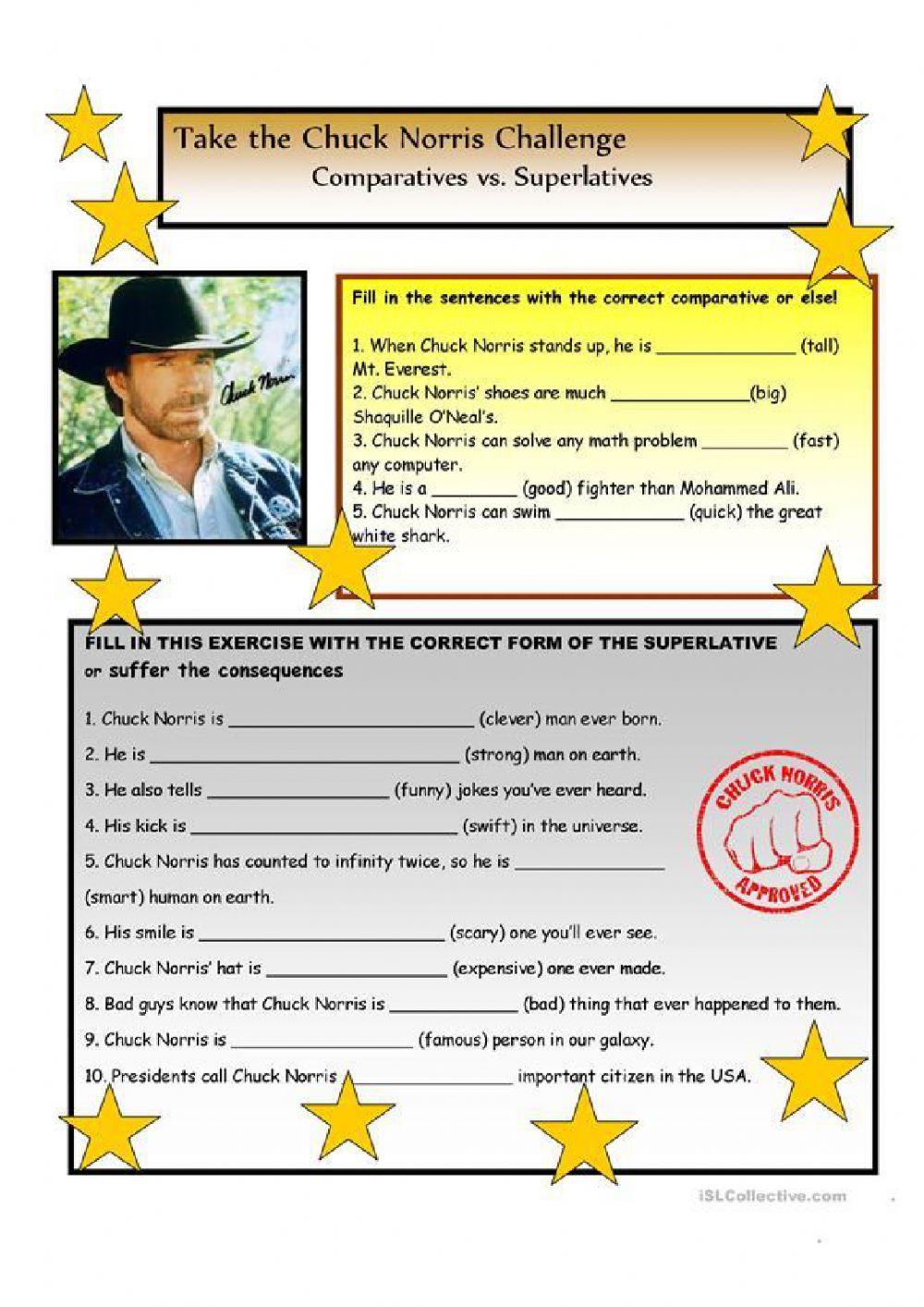 Chuck Norris - comparatives superlatives