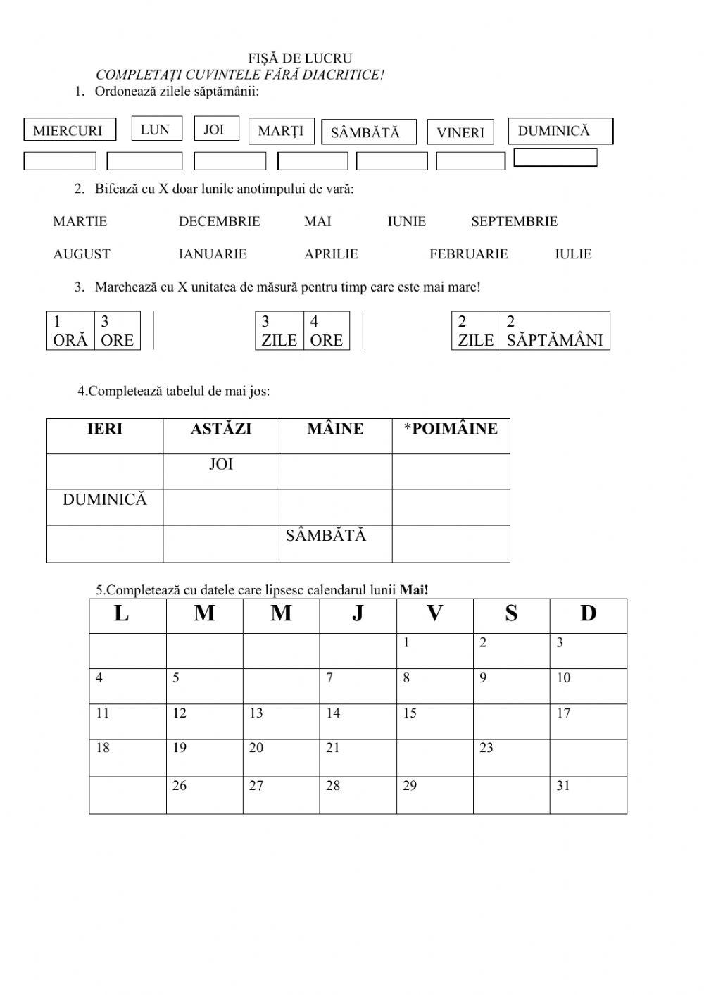 Unități de măsurat timpul