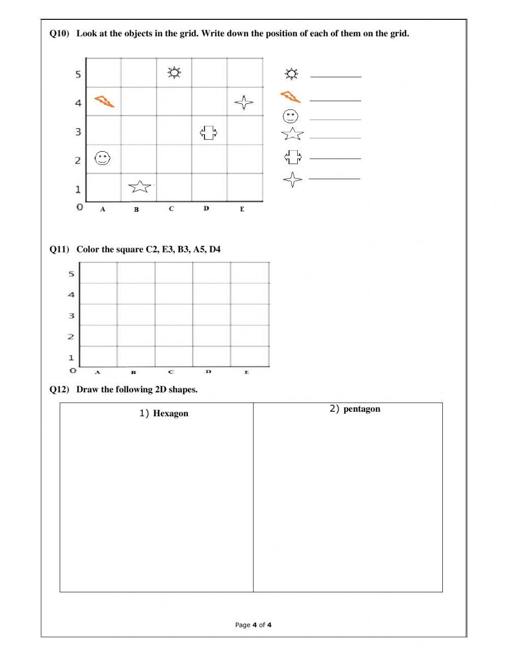 Math y2 wrk sheet