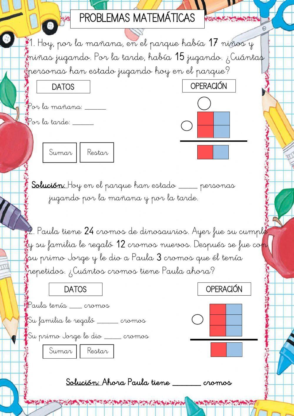 Problemas matemáticas