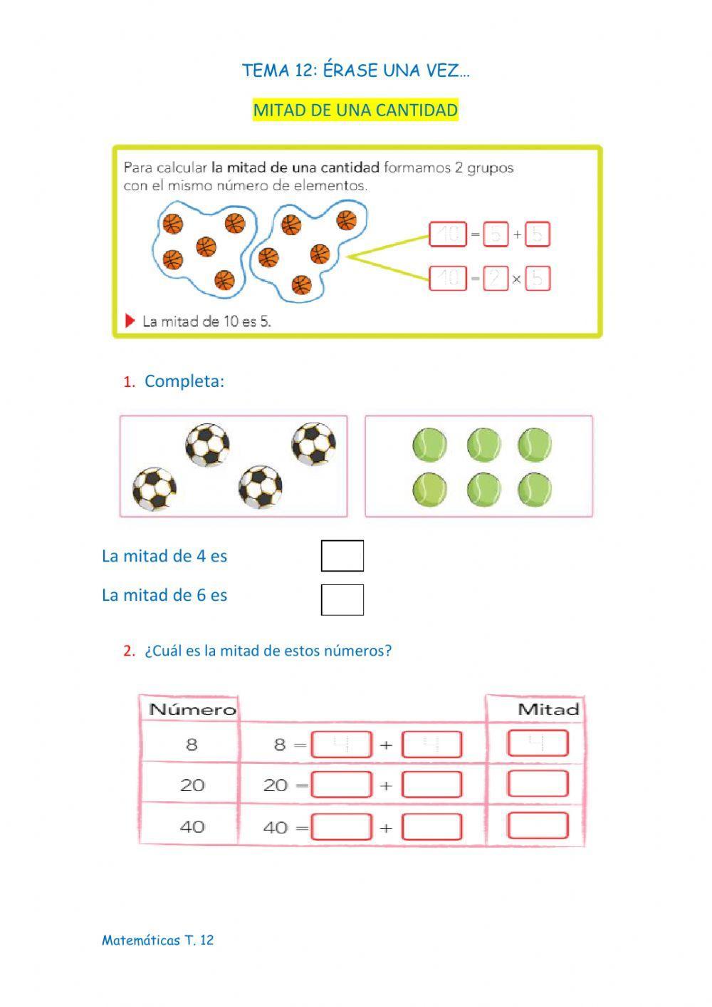 Tema 12 de Matemáticas 2