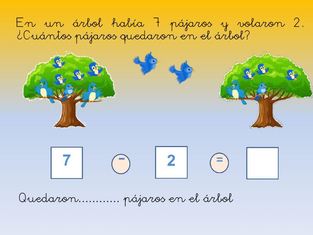 Iniciación problemas resta