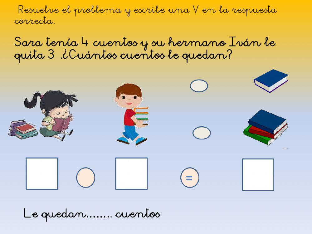 Iniciación problemas resta