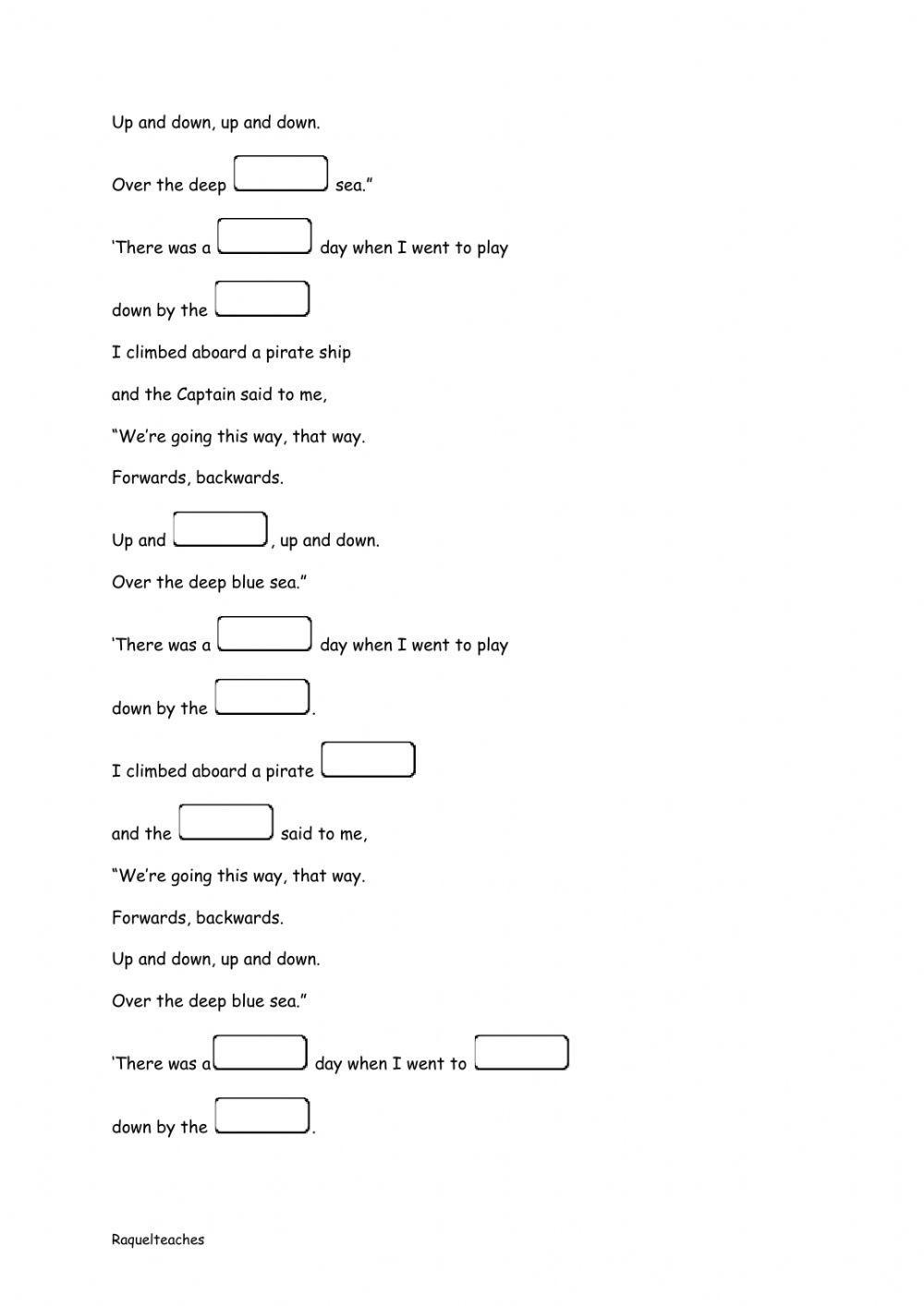 Over the deep blue sea