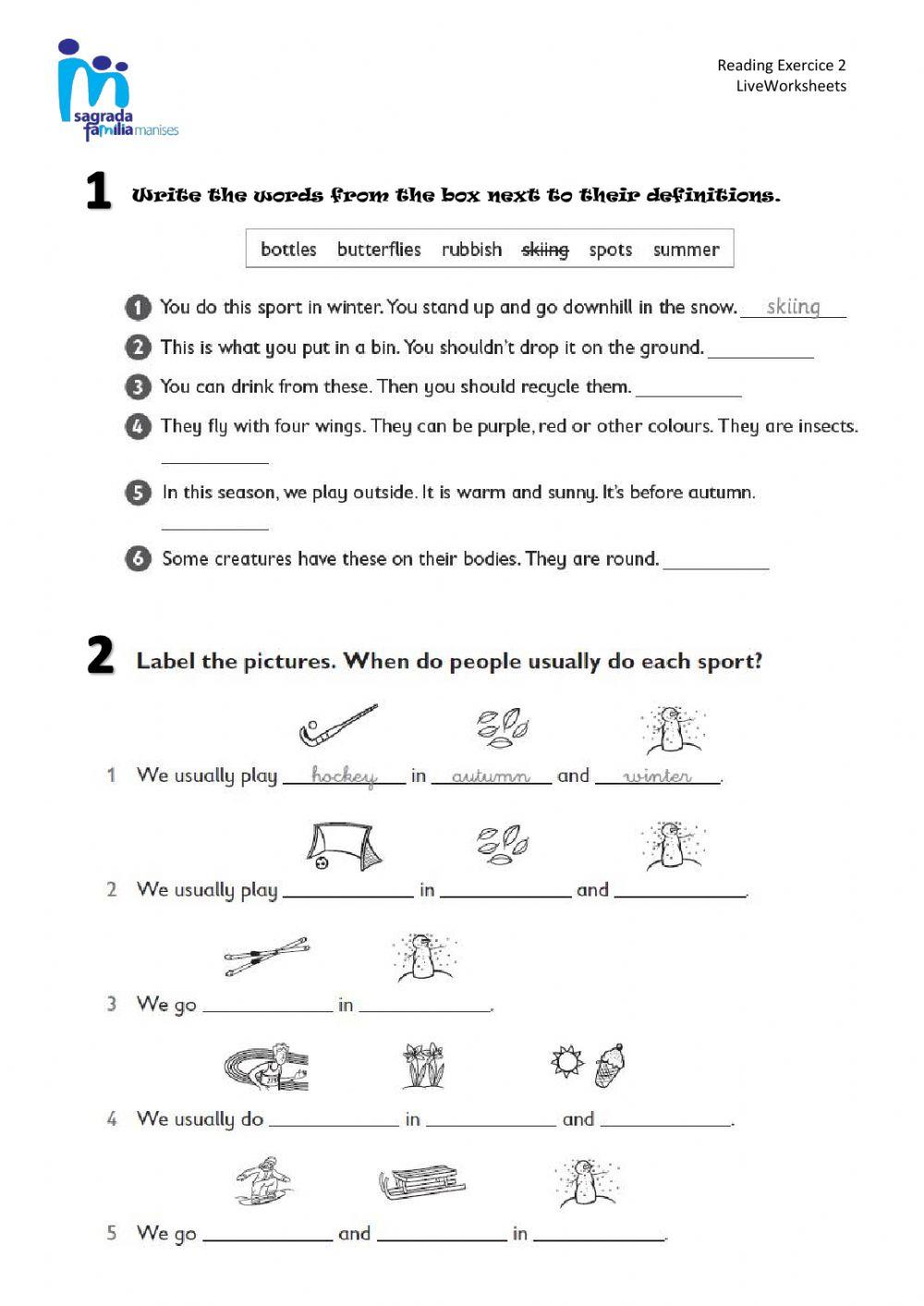 Reading and Writing Unit 8
