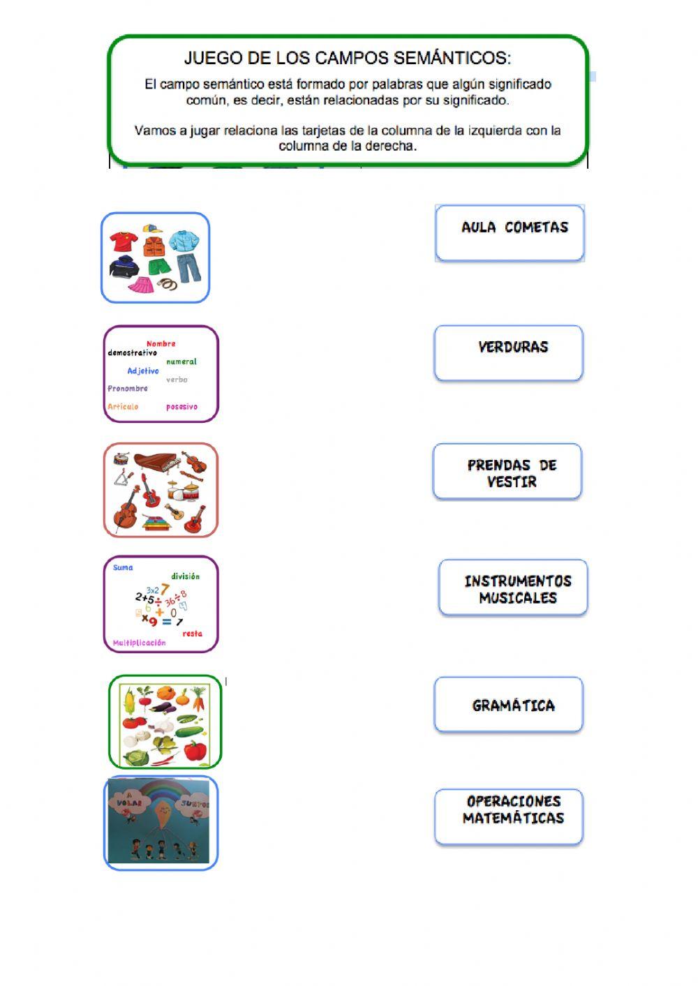 Juego de campos semanticos 2