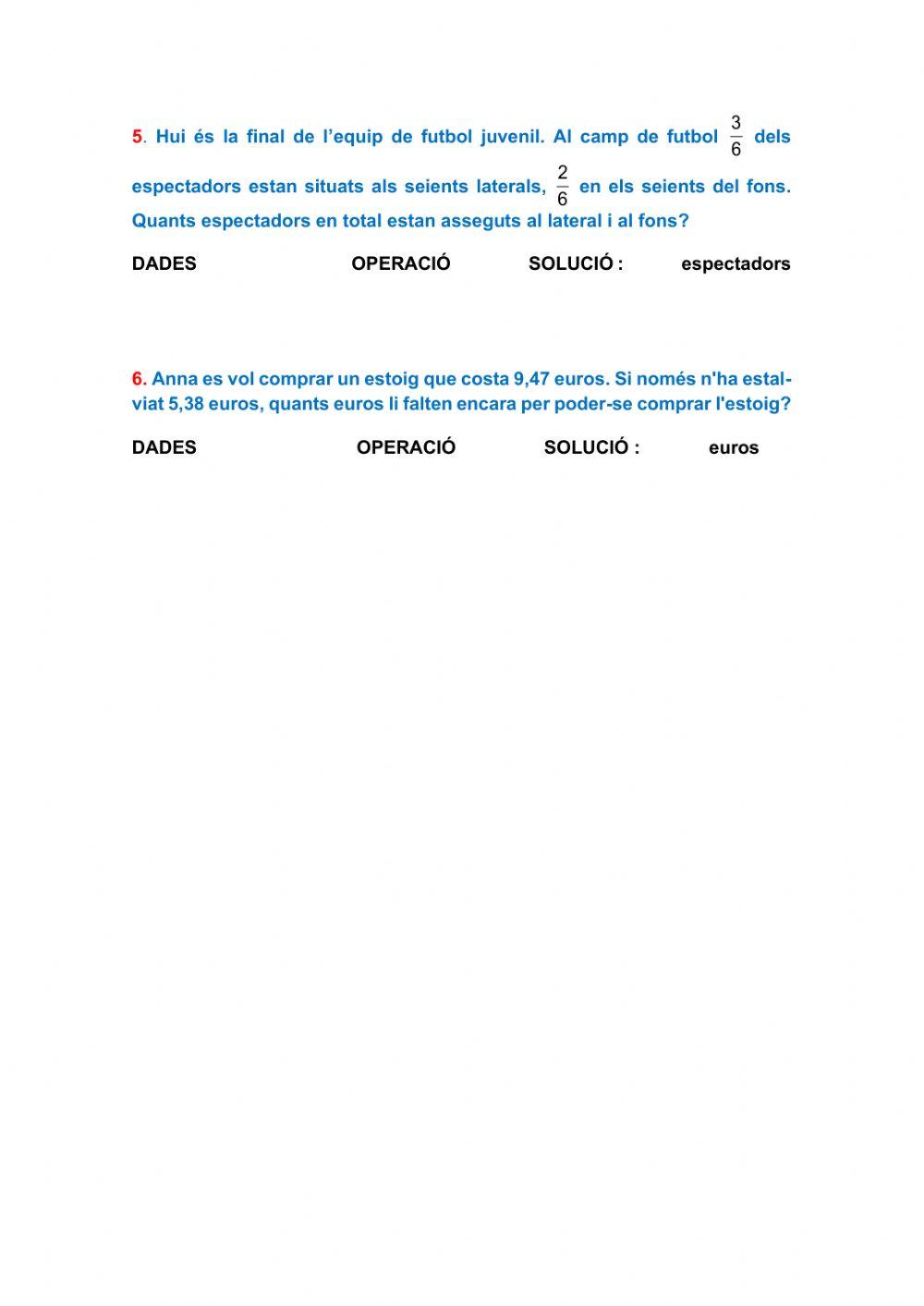 Problemes de matemàtiques