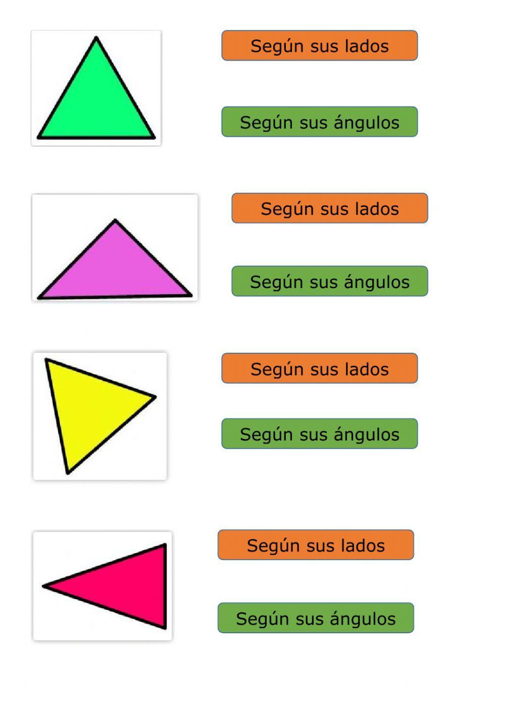 Clasificación de triángulos
