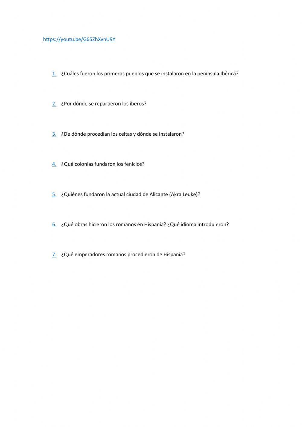 La edad antigua en España