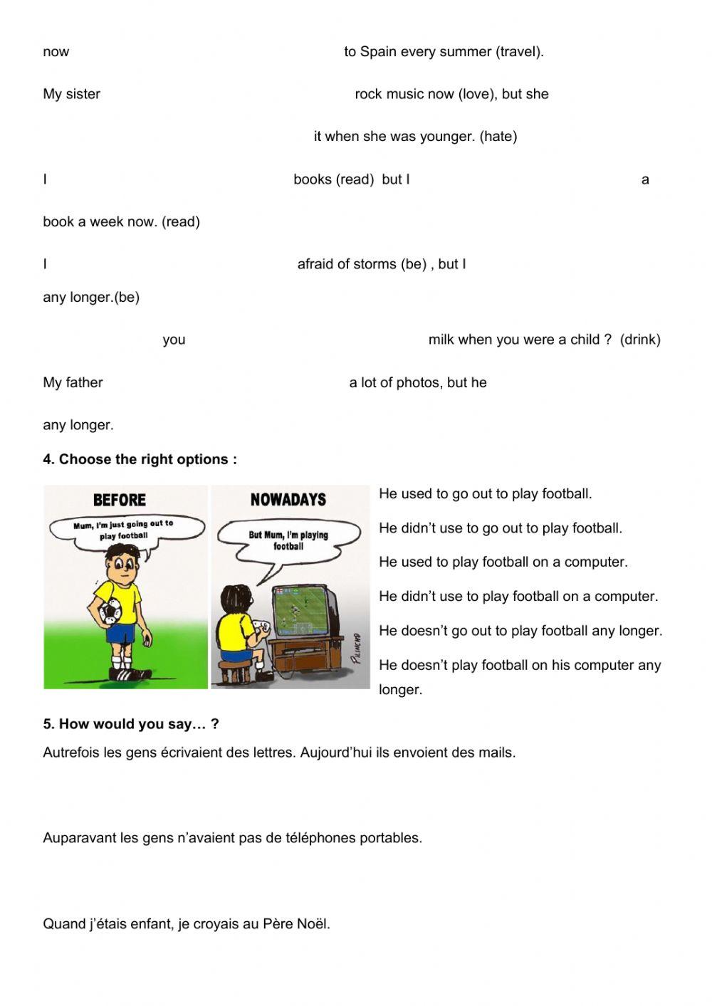 When they were young