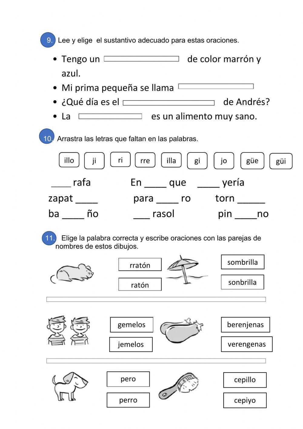 REPASO FINAL Lengua 2º Primaria