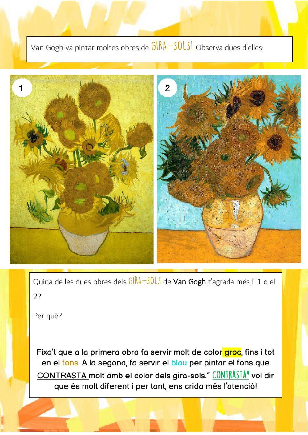 Els gira-sols de Van Gogh