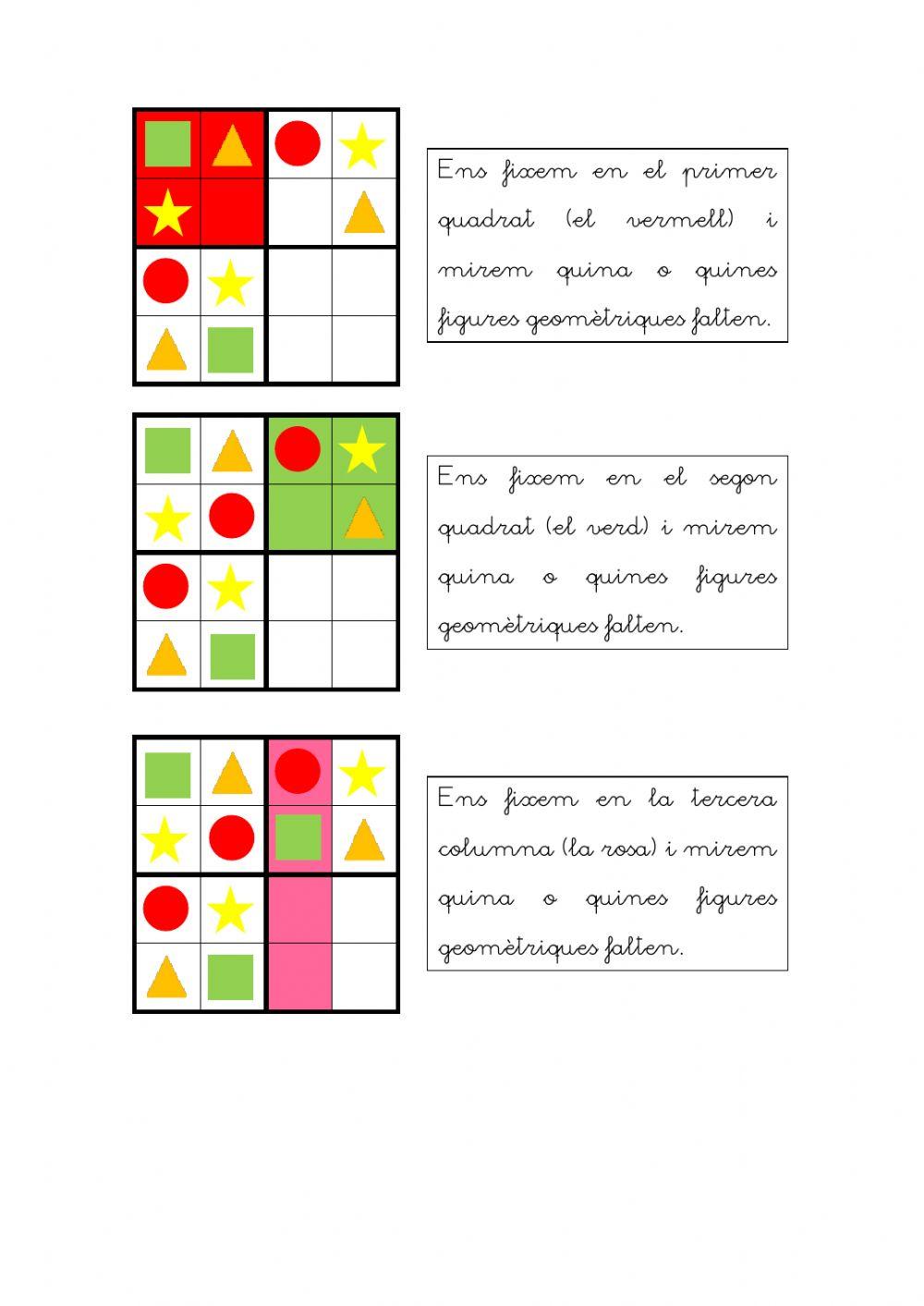 Sudoku figures geomètriques