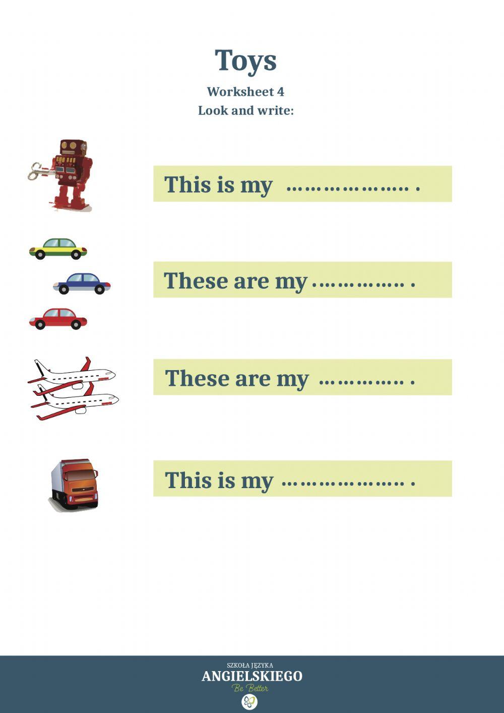 Toys - Worksheet 4
