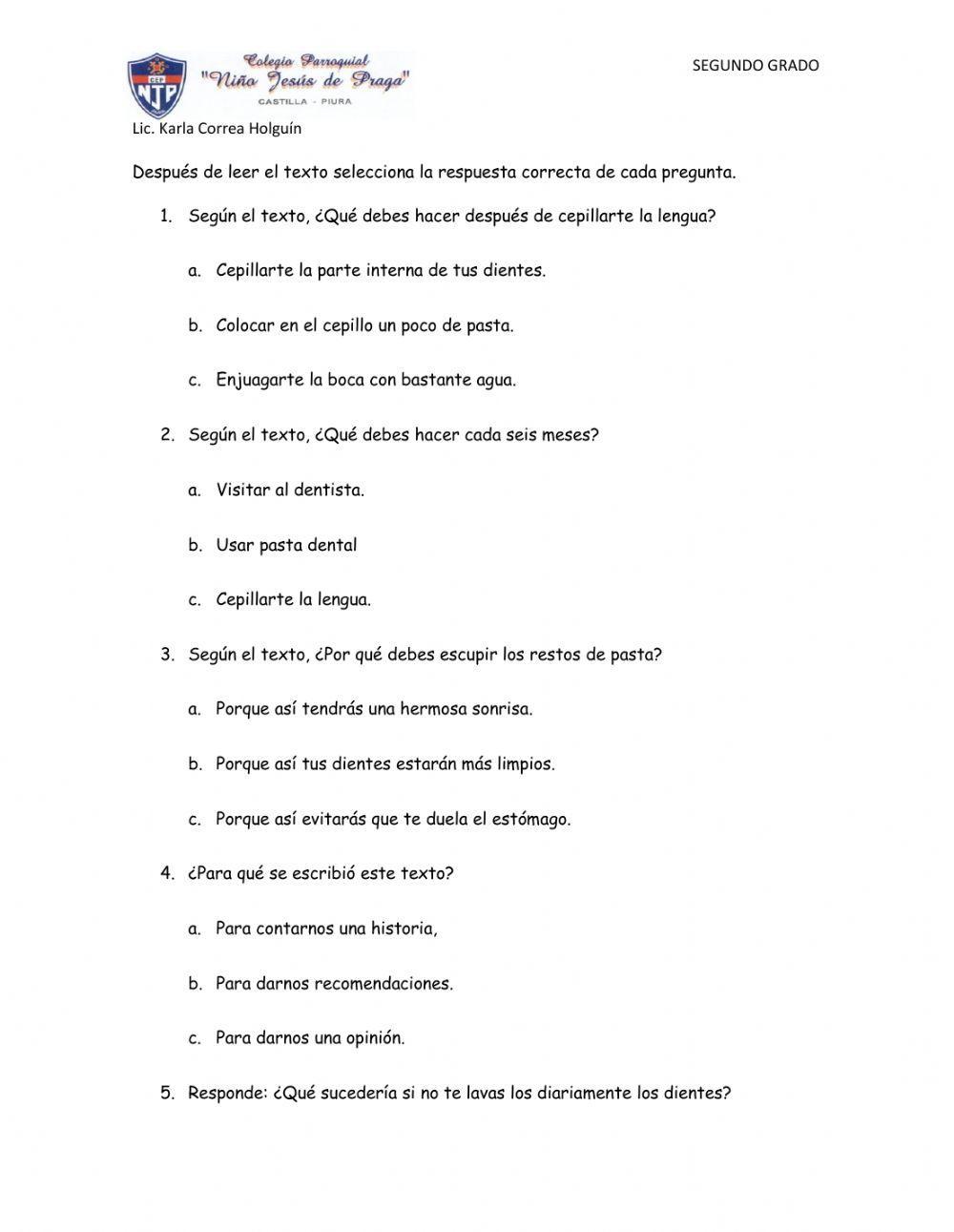 Comprensión Lectora