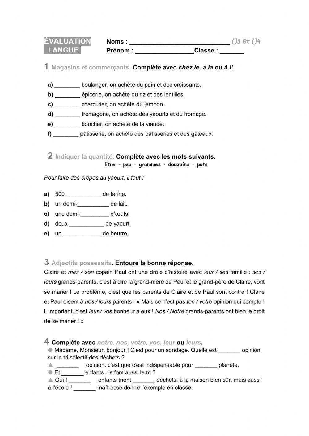 Examen 2.º ESO