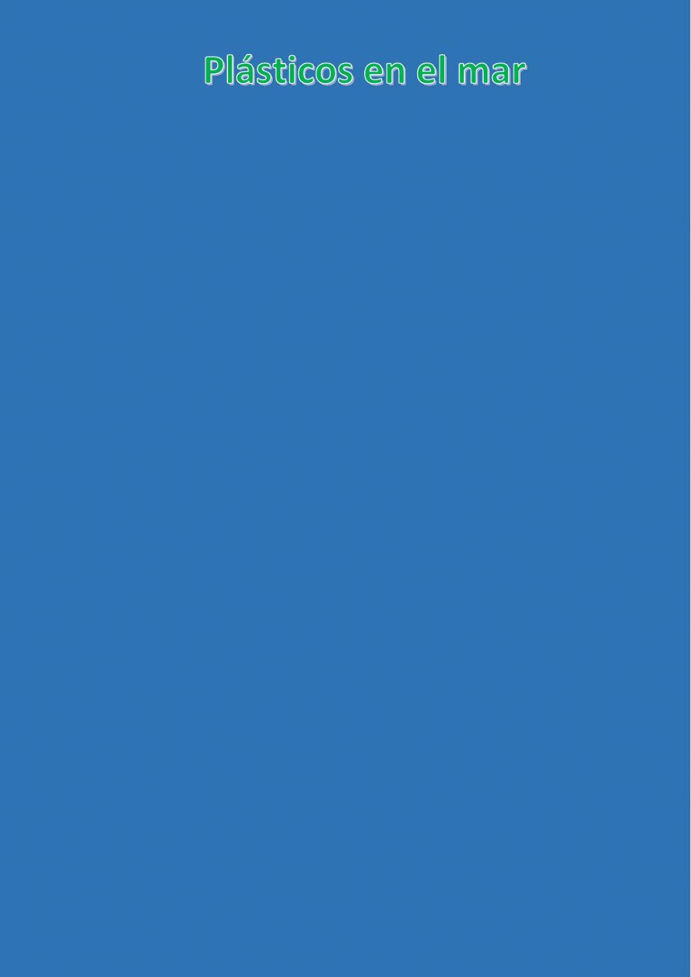Plásticos en el mar