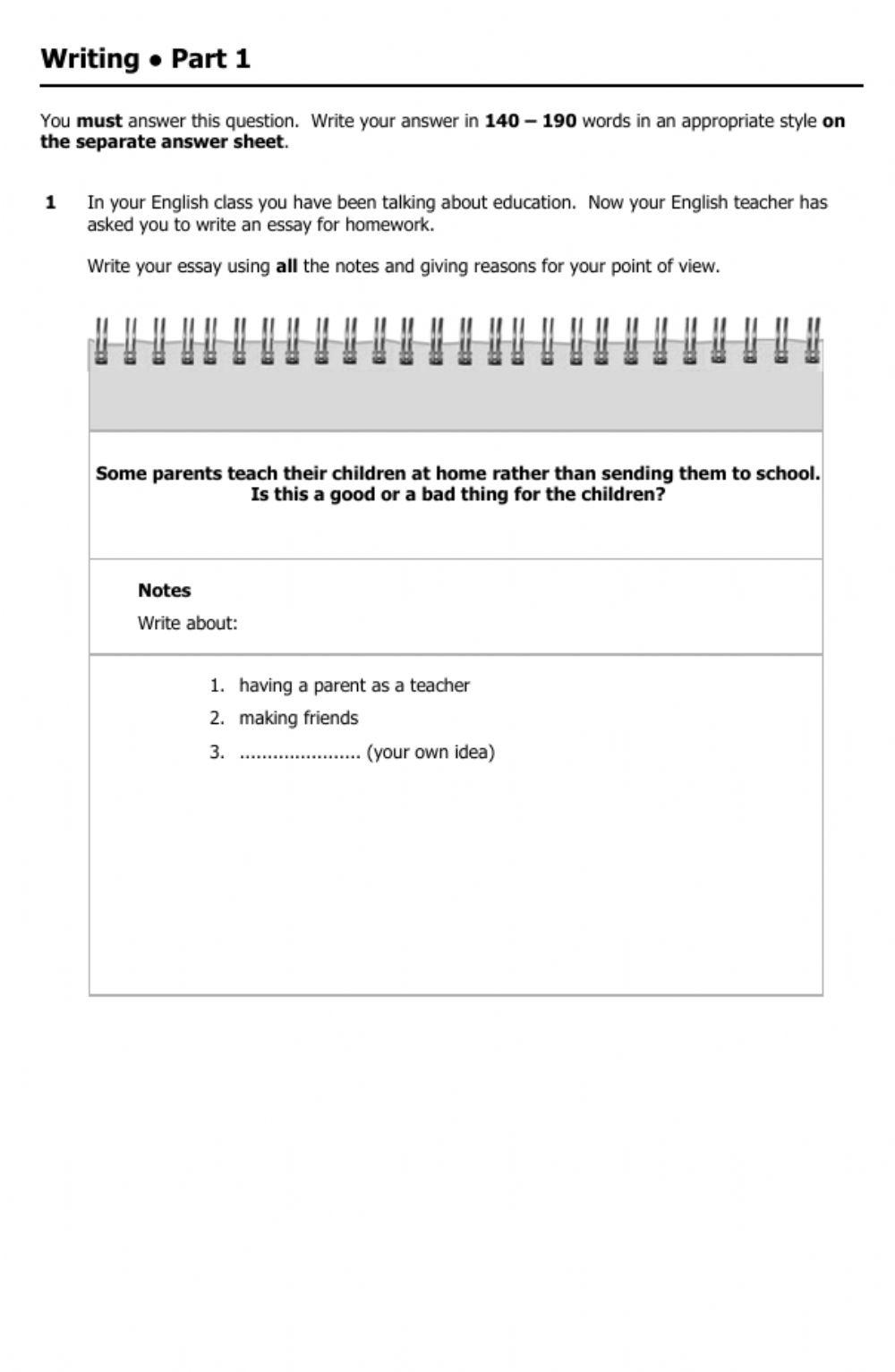 FIRSTfs Y2 EXAM T3 WRITING