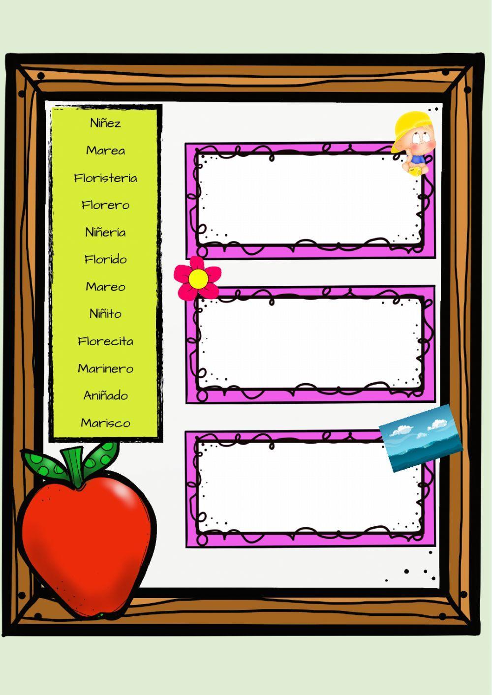 Familias de palabras