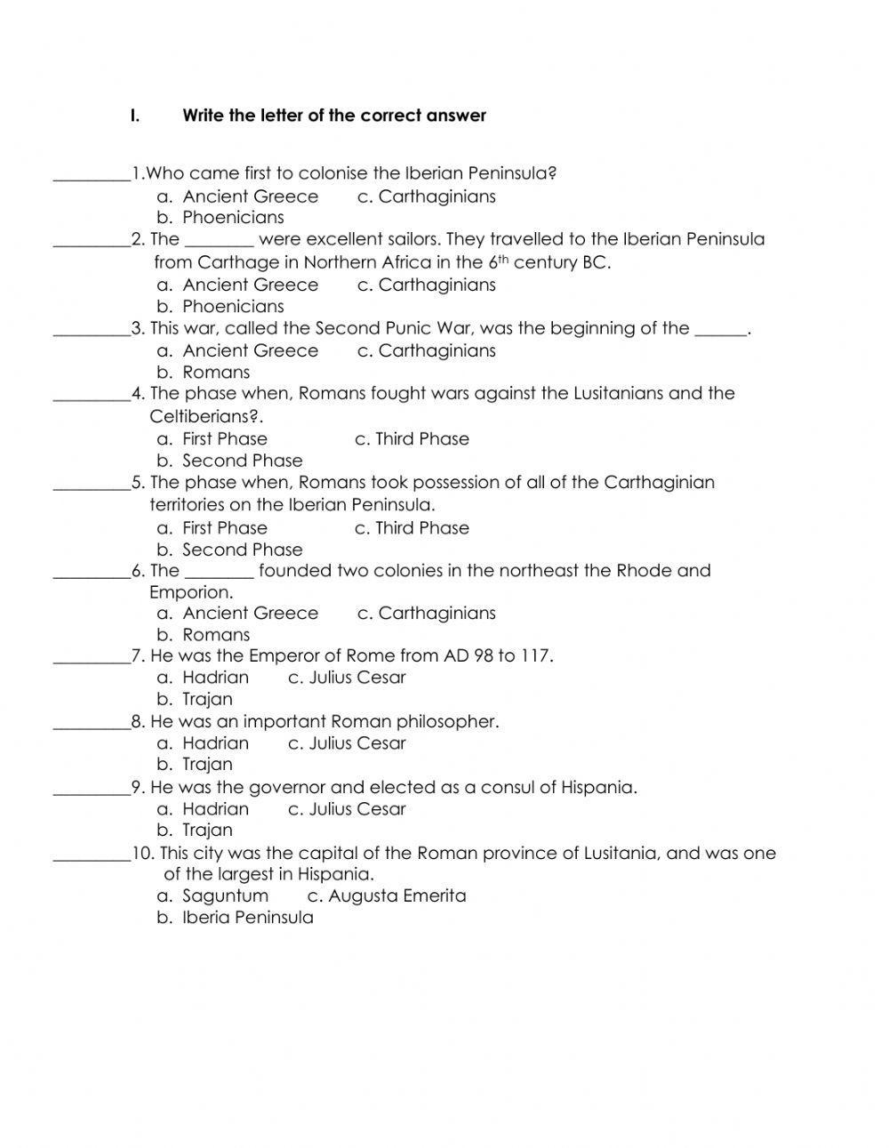 Unit 6: What did the Romans call the Iberian Peninsula?