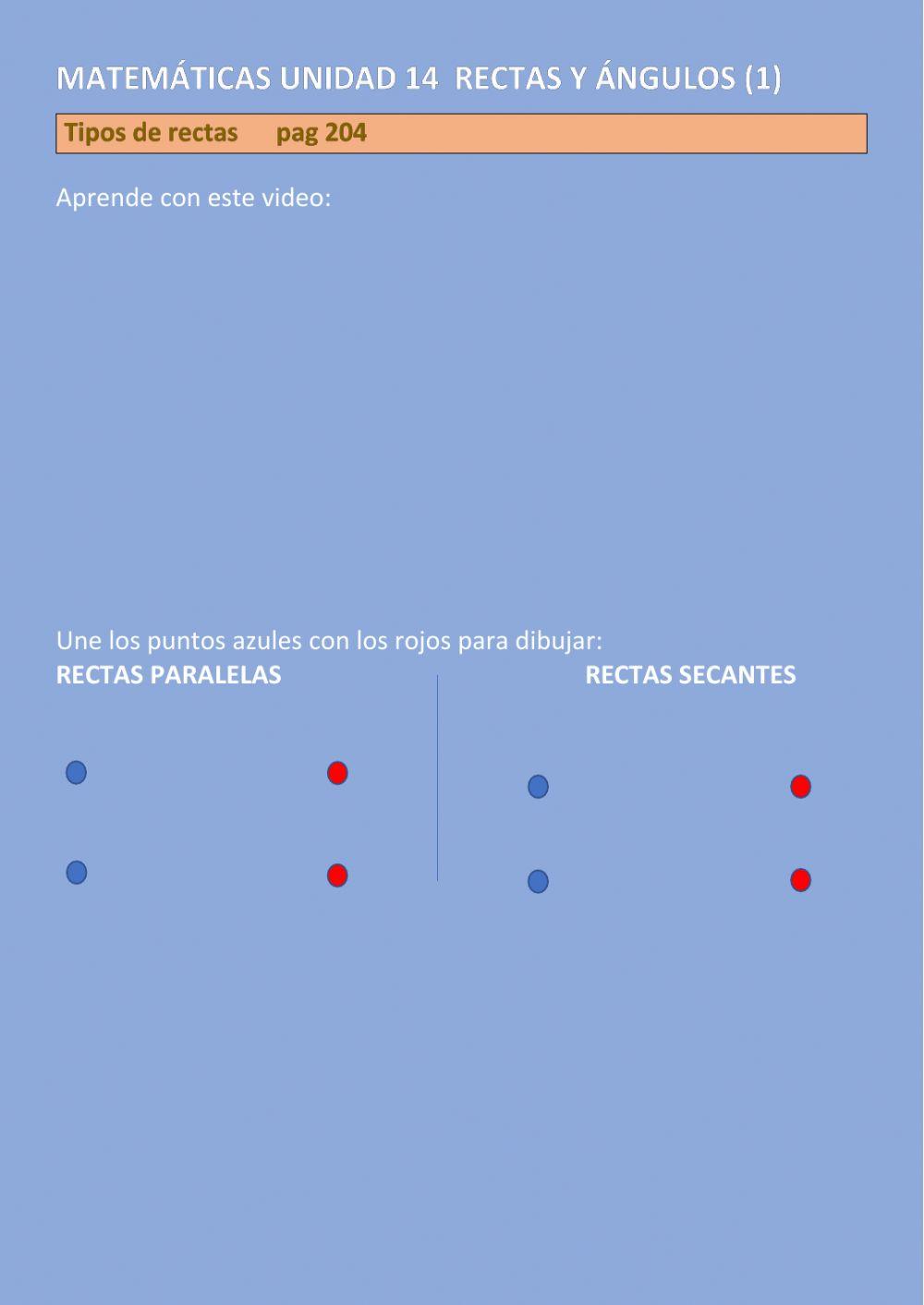 Rectas secantes y paralelas