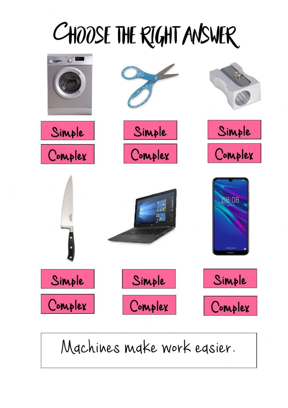 Simple or complex machines