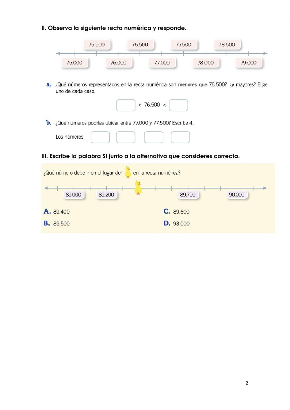 Números en la Recta Numérica