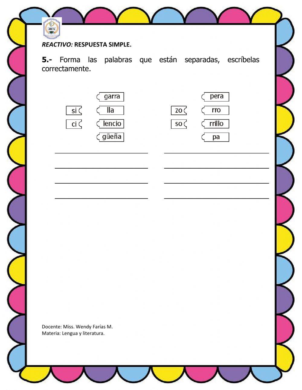 El uso de la C y la Z