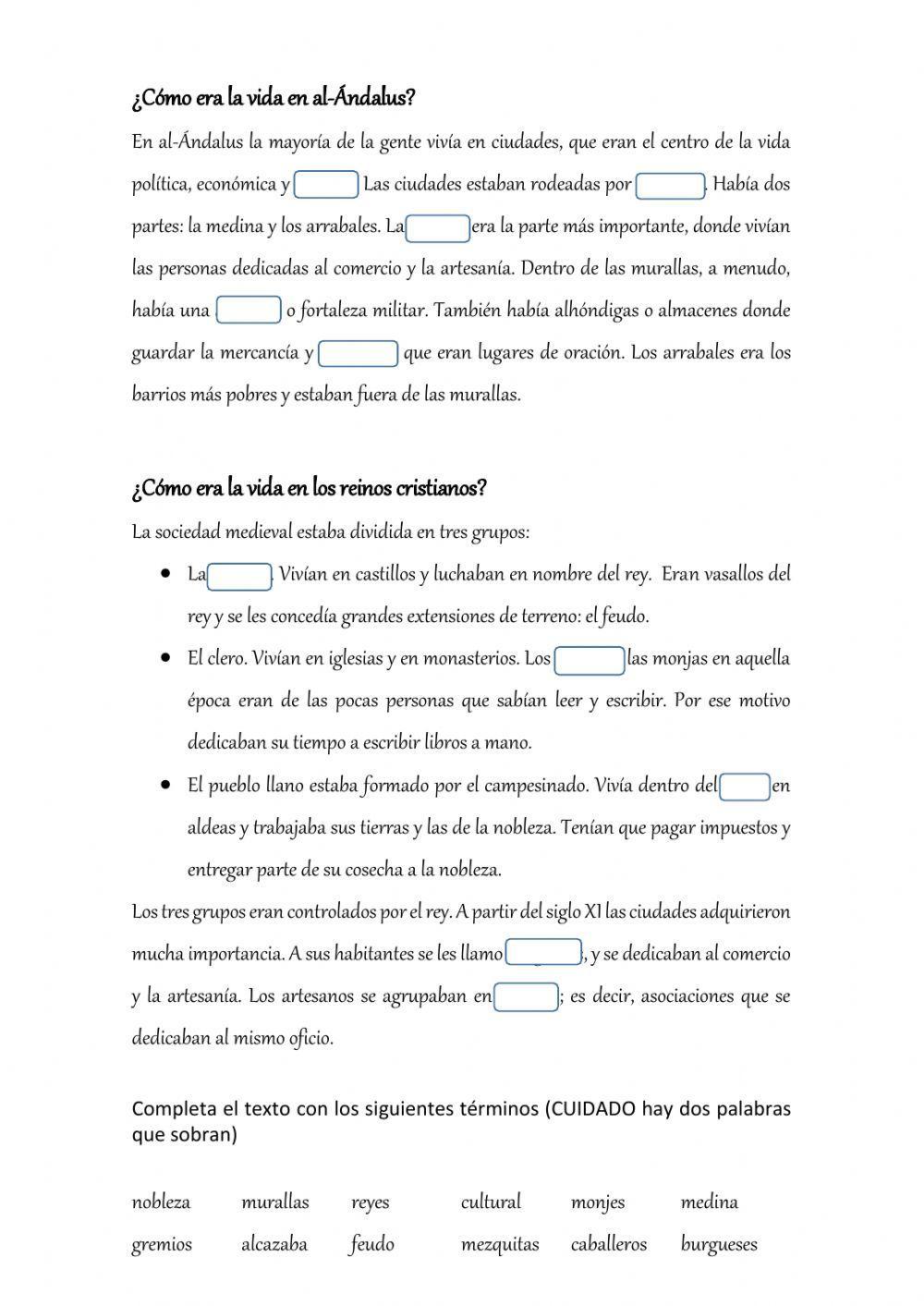 Texto sobre edad media primaria