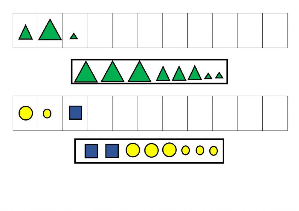 Arrastrá las figuras geométricas