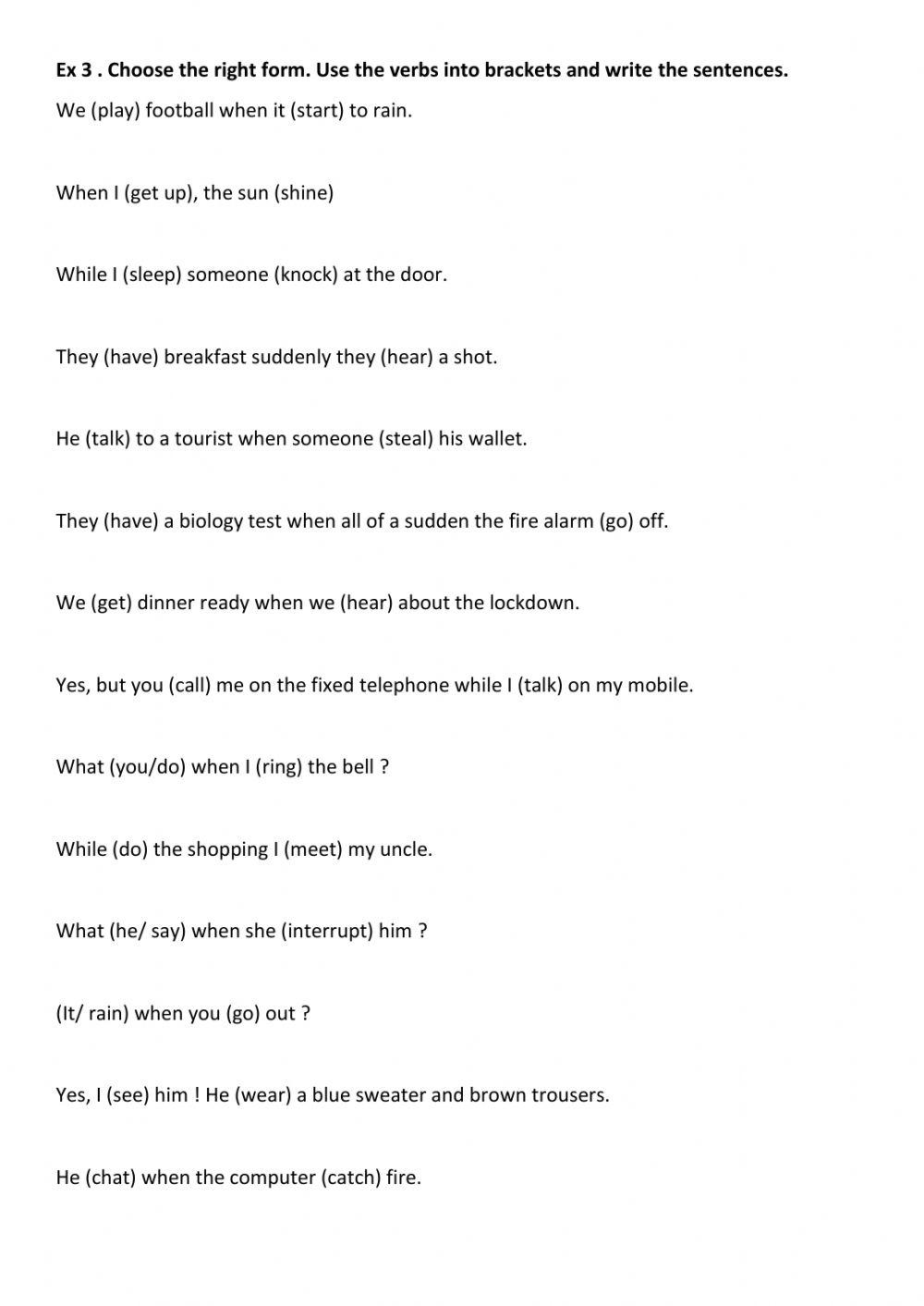 What was happening? What did they do then?