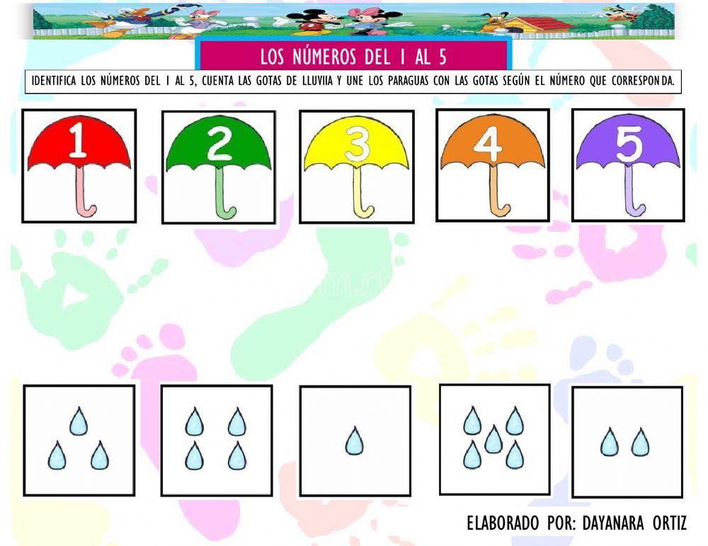 Los números del 1 al 5 Dayanara Ortiz Live