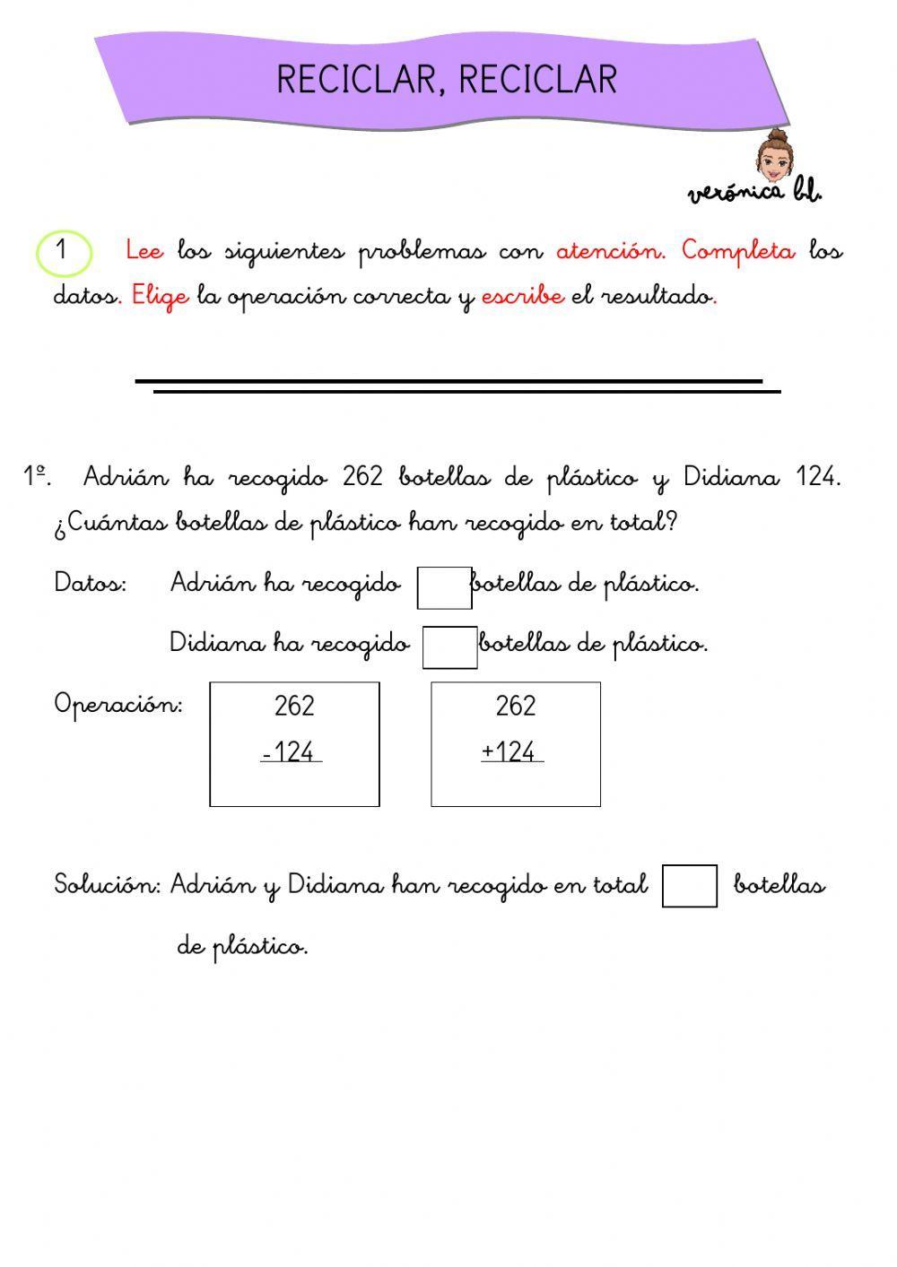 Reciclando con matemáticas
