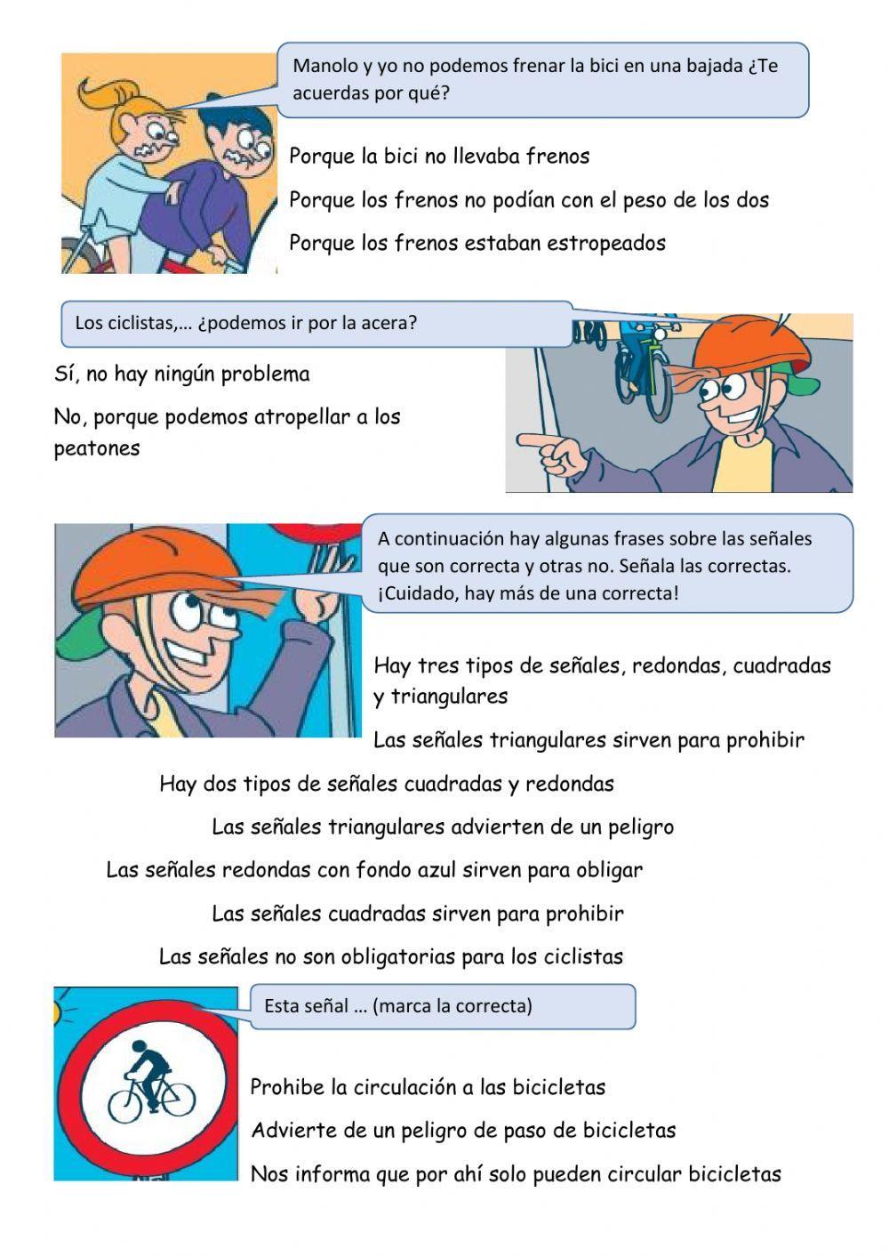 Educacion vial en bici