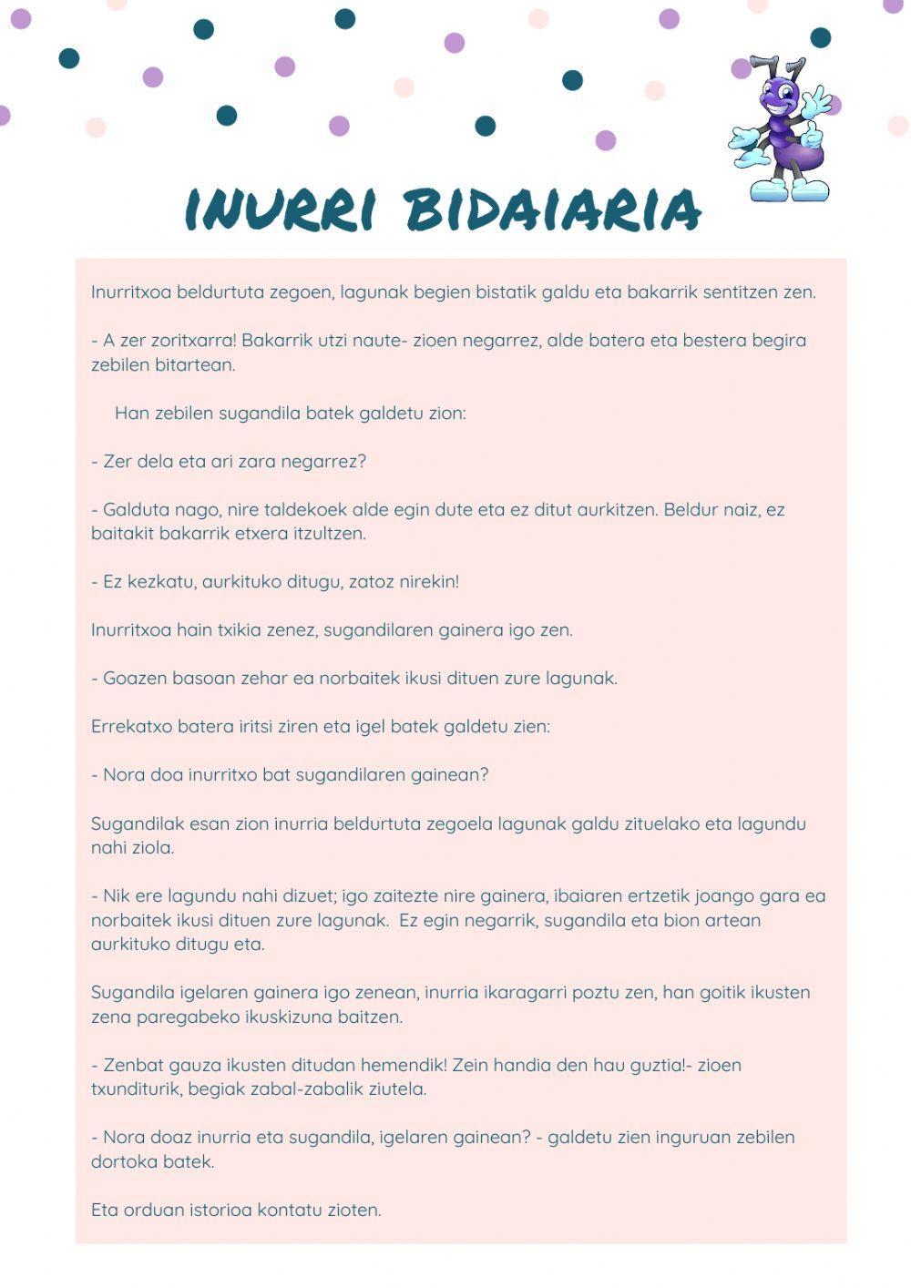 Inurriaren bidaia Inurriaren bidaia