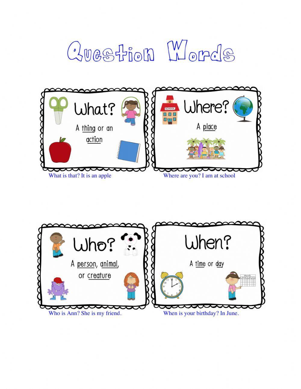 Question Words Review