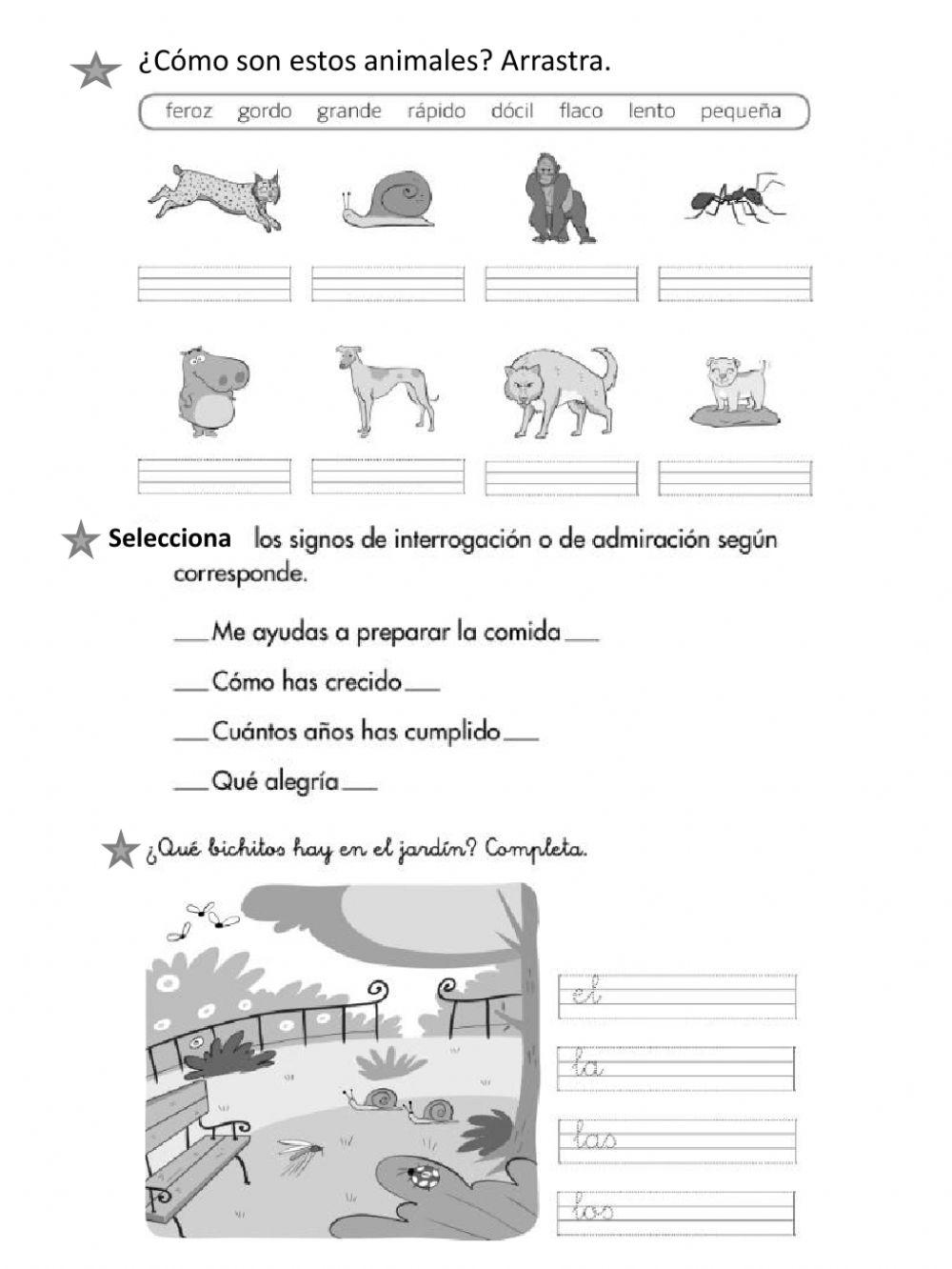 Cuestionario repaso 1º lengua
