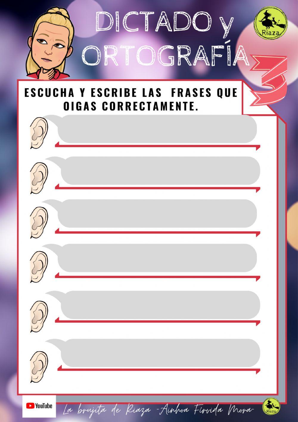 Nº1 Dictado de frases