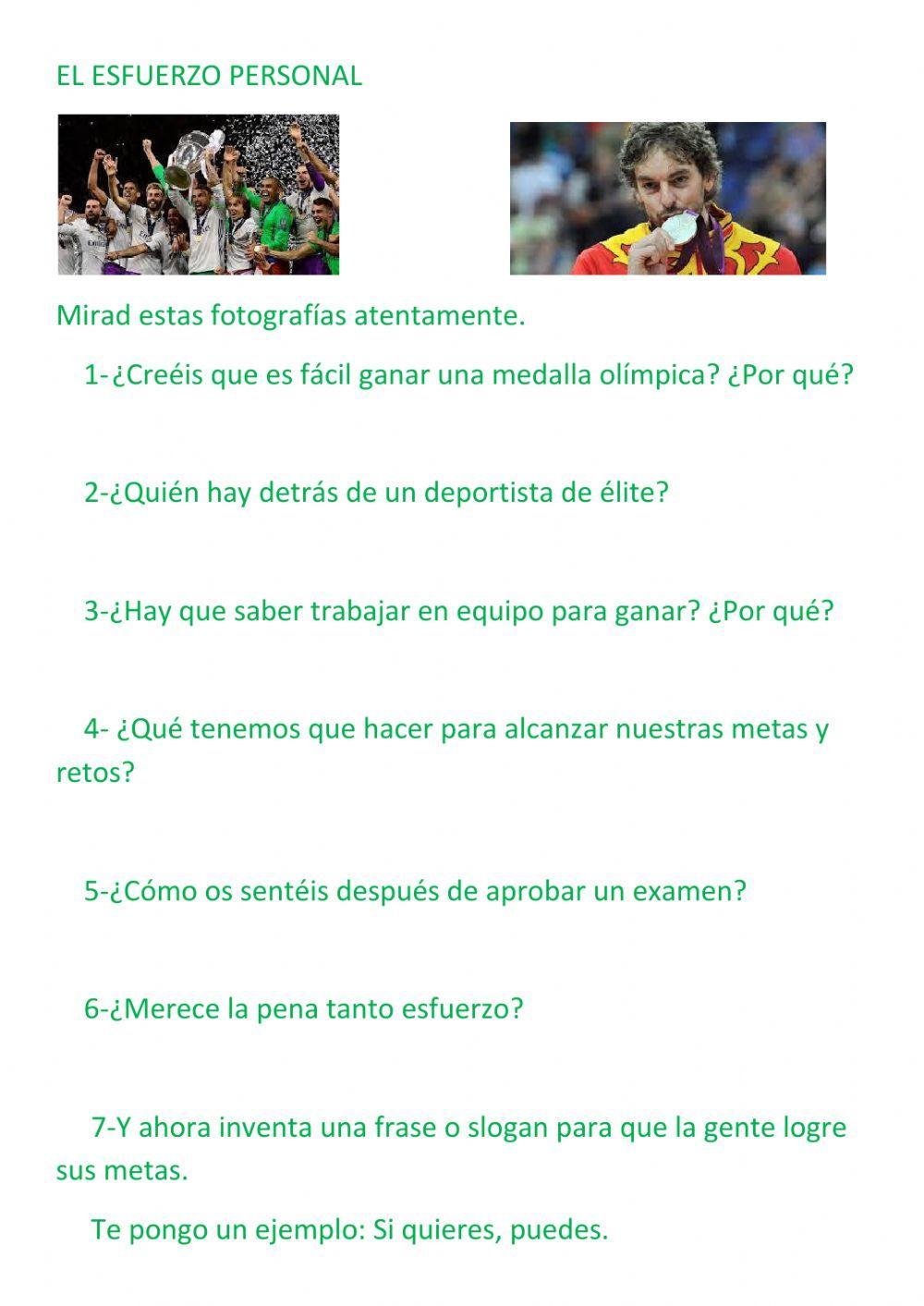 El esfuerzo personal