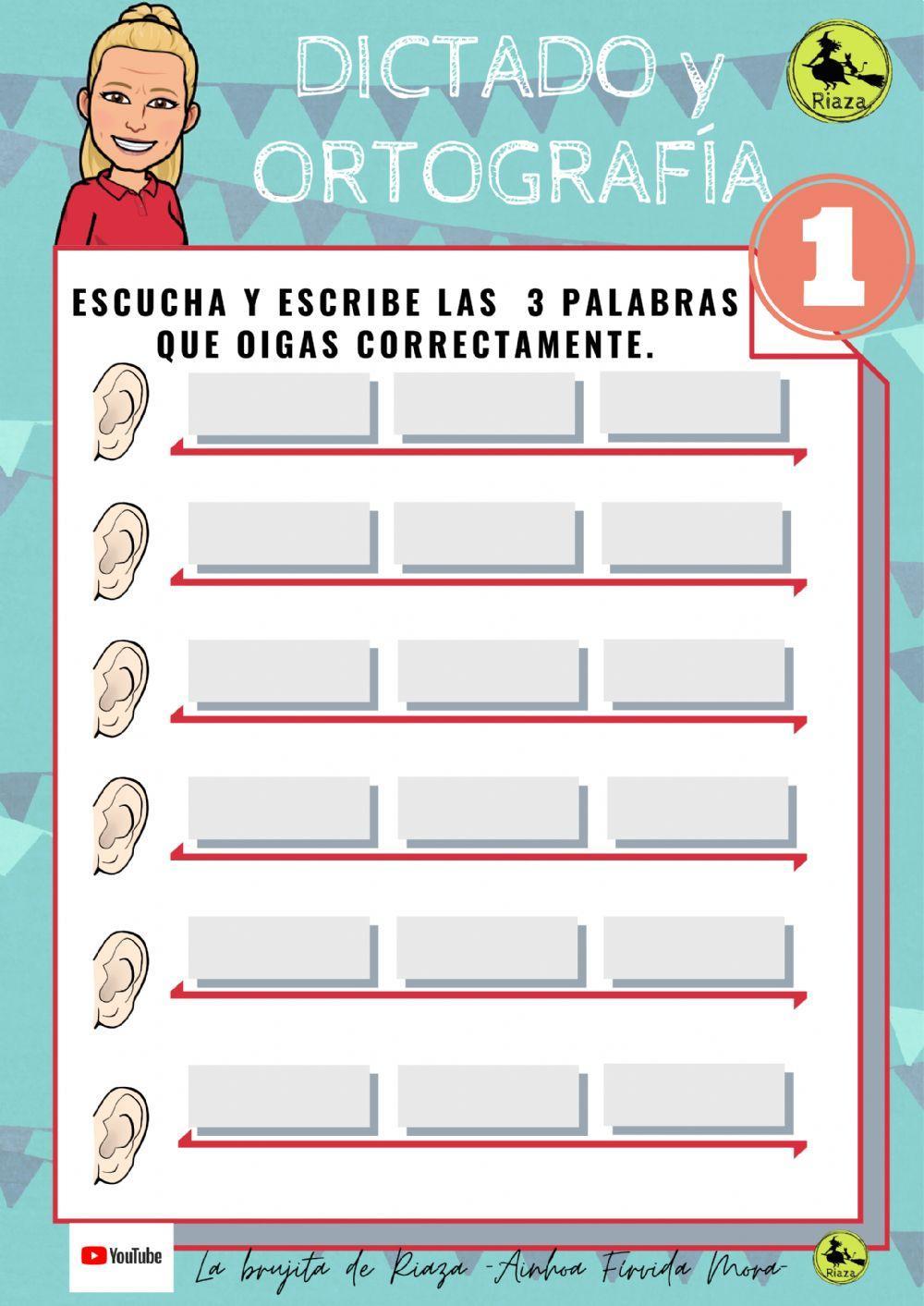 Nº1 Dictado de palabras