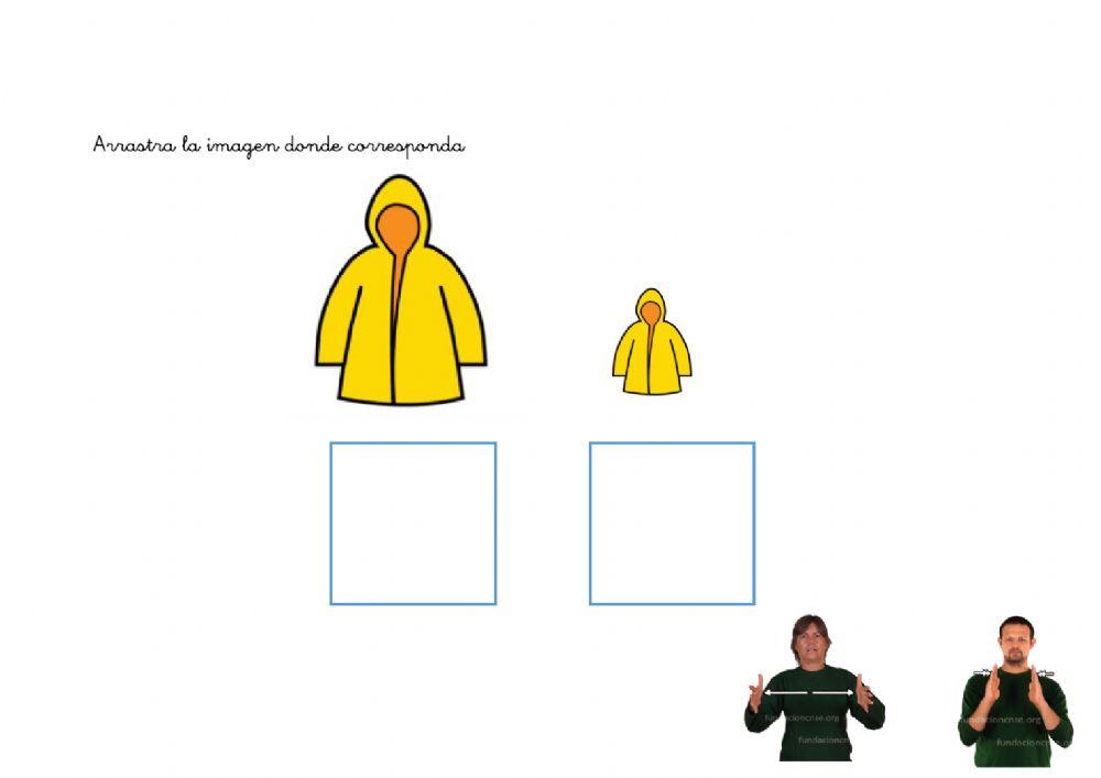 Concepto cuantitativos: GRANDE-PEQUEÑO L.S.E