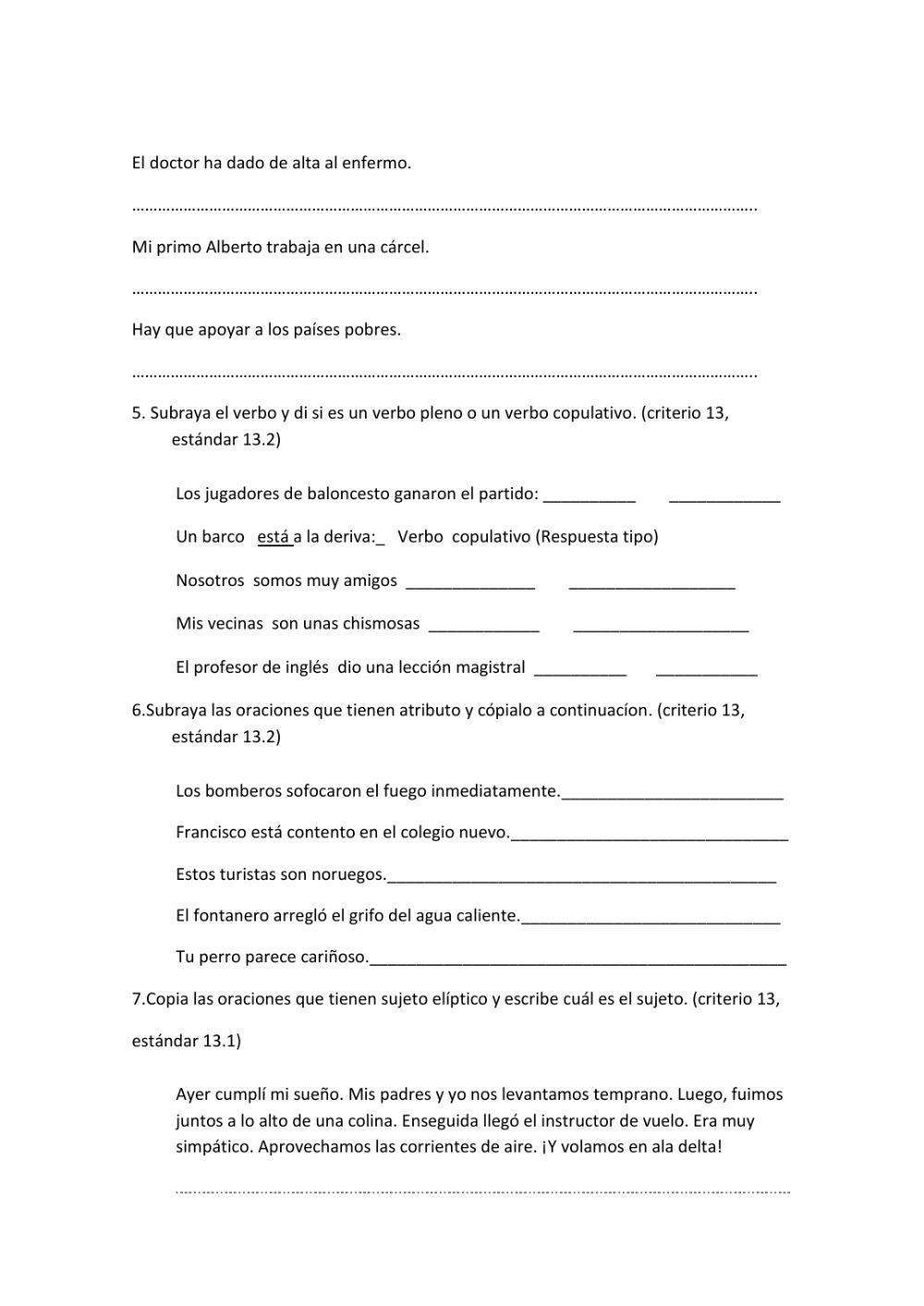 Control tema 9 lengua